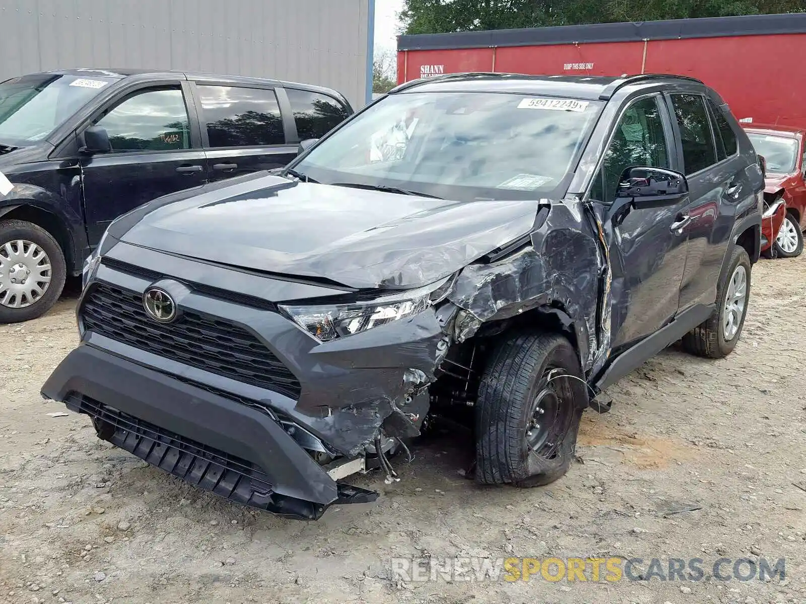 2 Photograph of a damaged car 2T3H1RFVXKW033299 TOYOTA RAV4 LE 2019