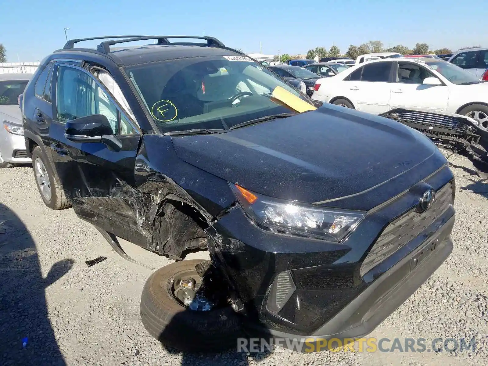 1 Photograph of a damaged car 2T3K1RFV9KC010135 TOYOTA RAV4 LE 2019