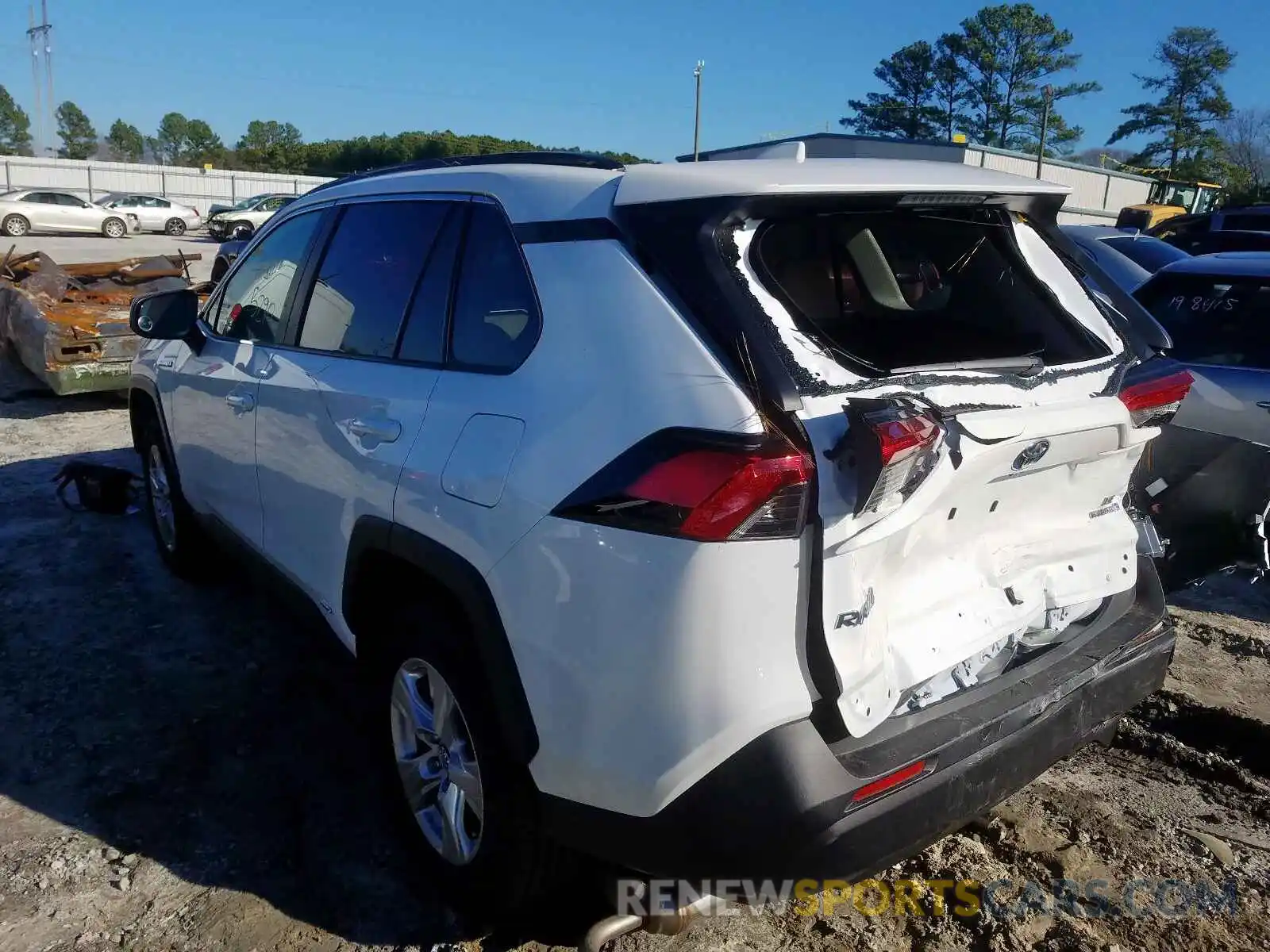 3 Photograph of a damaged car 2T3LWRFV0KW016393 TOYOTA RAV4 LE 2019