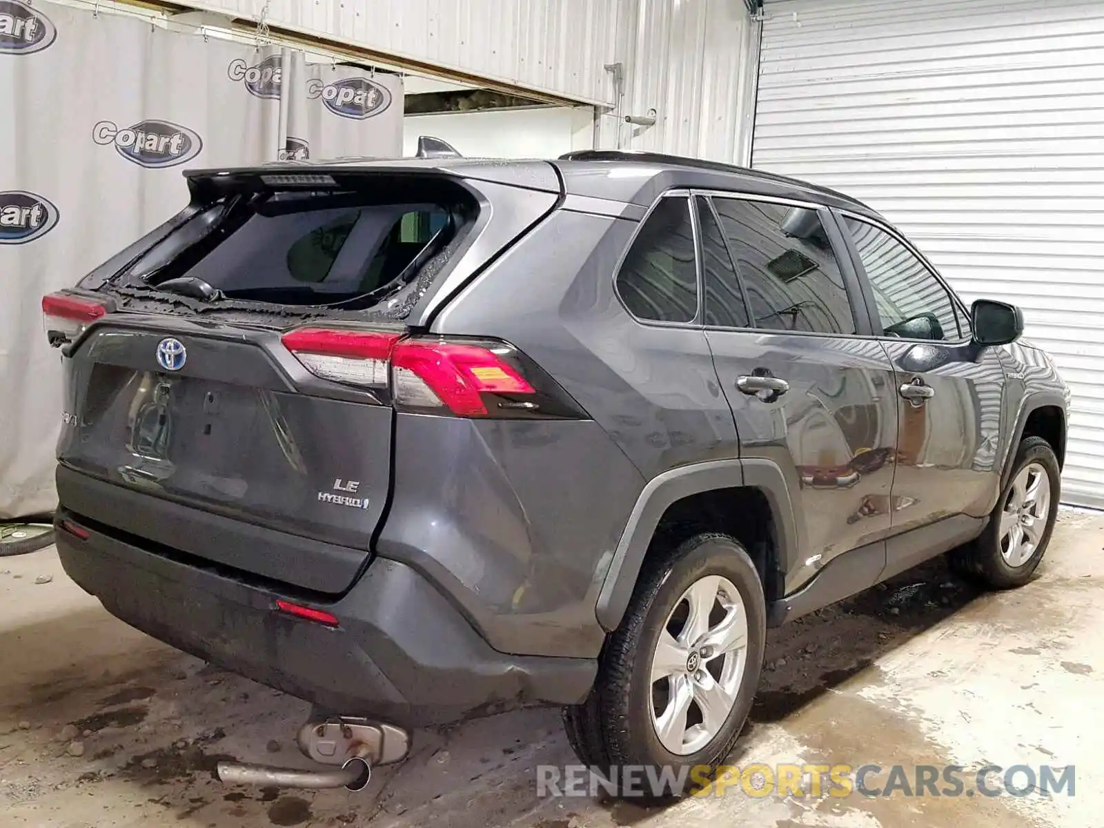 4 Photograph of a damaged car 2T3LWRFV1KW015351 TOYOTA RAV4 LE 2019