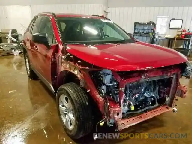 1 Photograph of a damaged car 2T3LWRFV5KW015840 TOYOTA RAV4 LE 2019