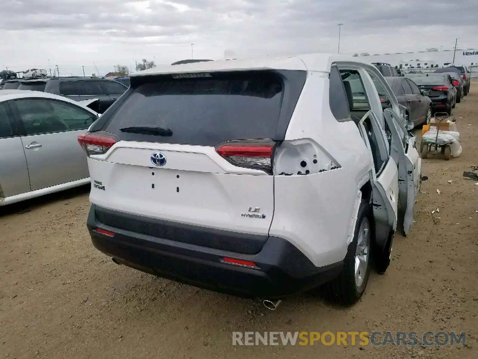 4 Photograph of a damaged car 2T3MWRFV1KW029822 TOYOTA RAV4 LE 2019