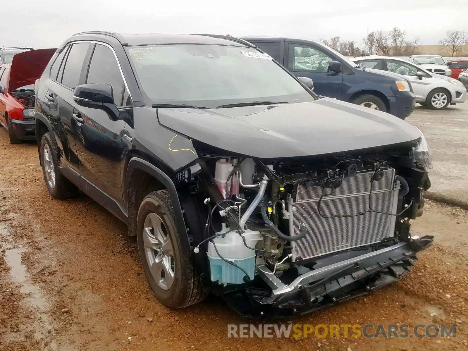 1 Photograph of a damaged car 2T3MWRFV3KW010110 TOYOTA RAV4 LE 2019