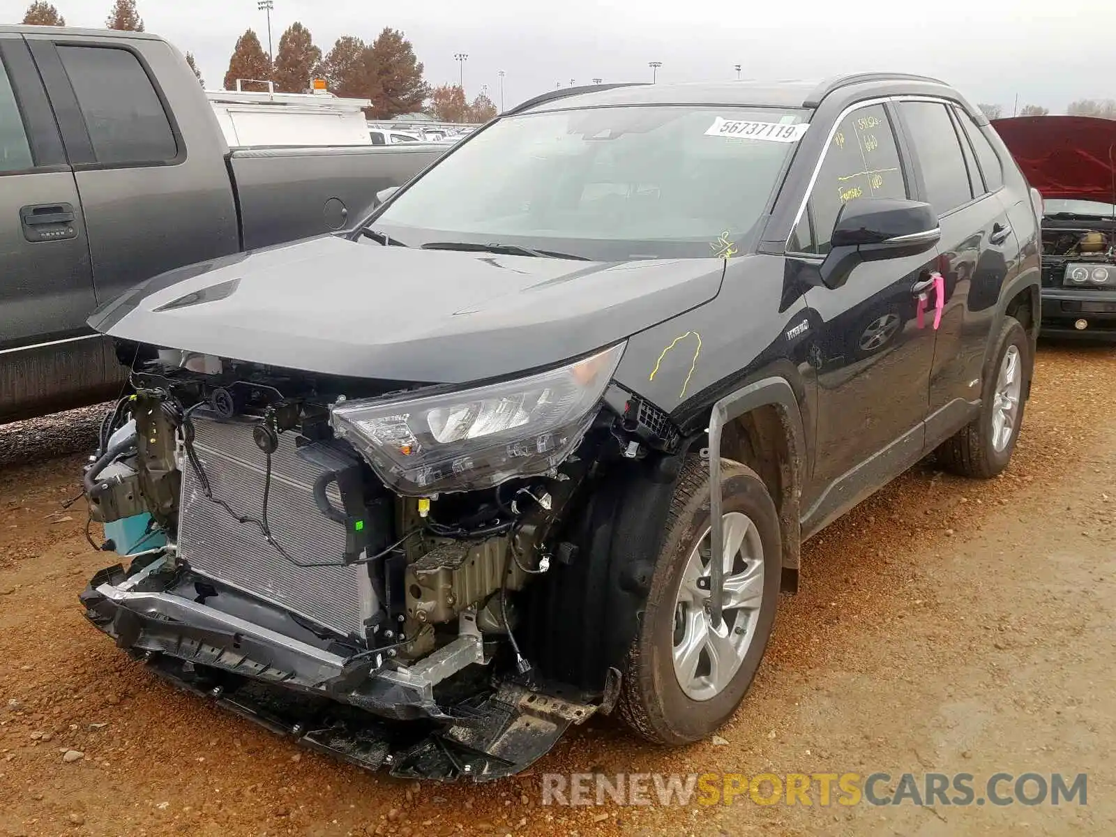 2 Photograph of a damaged car 2T3MWRFV3KW010110 TOYOTA RAV4 LE 2019