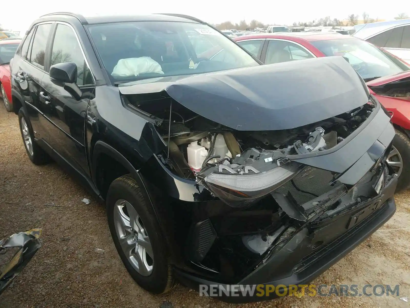 1 Photograph of a damaged car 2T3MWRFV3KW011919 TOYOTA RAV4 LE 2019