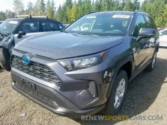 2 Photograph of a damaged car 2T3MWRFV3KW037310 TOYOTA RAV4 LE 2019