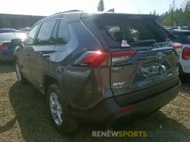 3 Photograph of a damaged car 2T3MWRFV3KW037310 TOYOTA RAV4 LE 2019