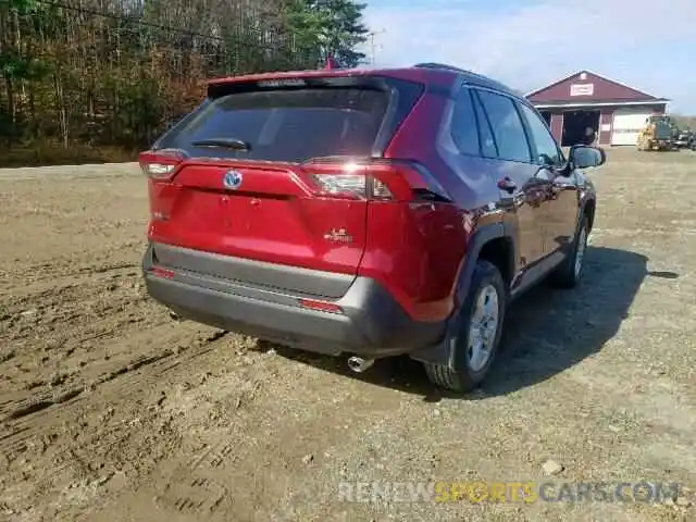 4 Photograph of a damaged car 2T3MWRFV4KW009015 TOYOTA RAV4 LE 2019