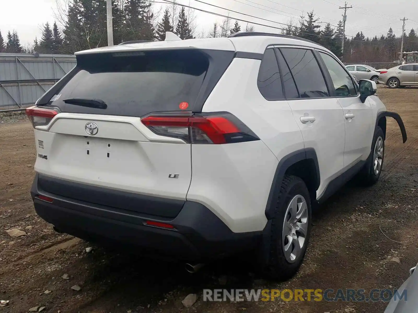 4 Фотография поврежденного автомобиля 2T3Z1RFV5KC004315 TOYOTA RAV4 LE 2019