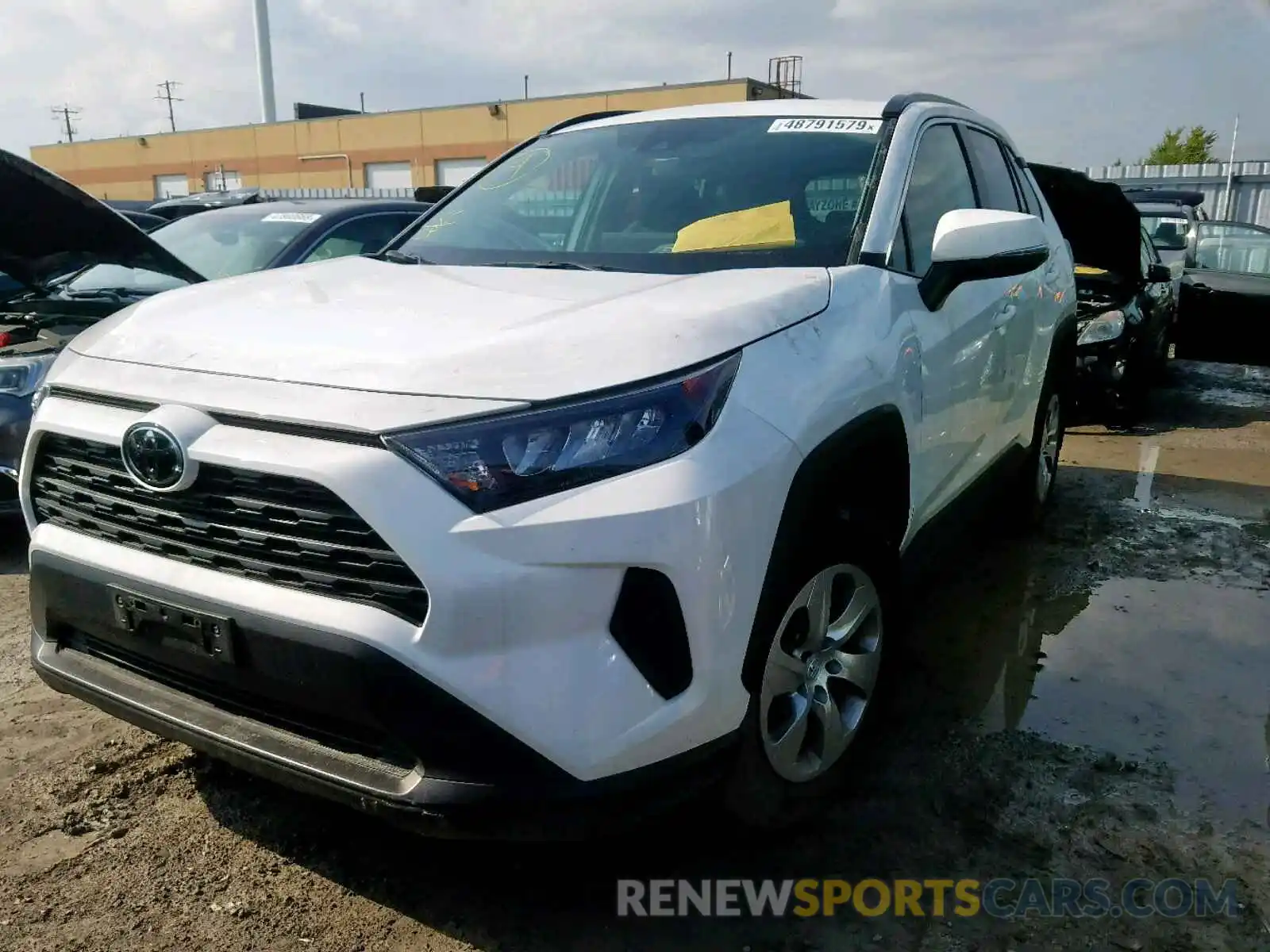 2 Photograph of a damaged car 2T3Z1RFV6KW007352 TOYOTA RAV4 LE 2019