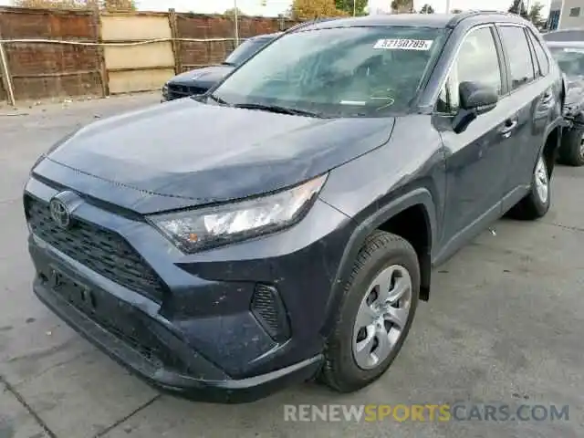 2 Photograph of a damaged car JTMF1RFV0KD007380 TOYOTA RAV4 LE 2019