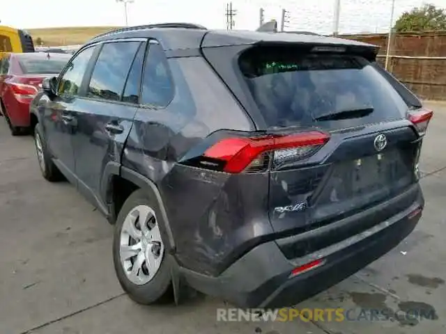 3 Photograph of a damaged car JTMF1RFV0KD007380 TOYOTA RAV4 LE 2019