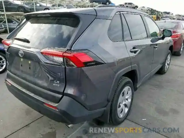 4 Photograph of a damaged car JTMF1RFV0KD007380 TOYOTA RAV4 LE 2019