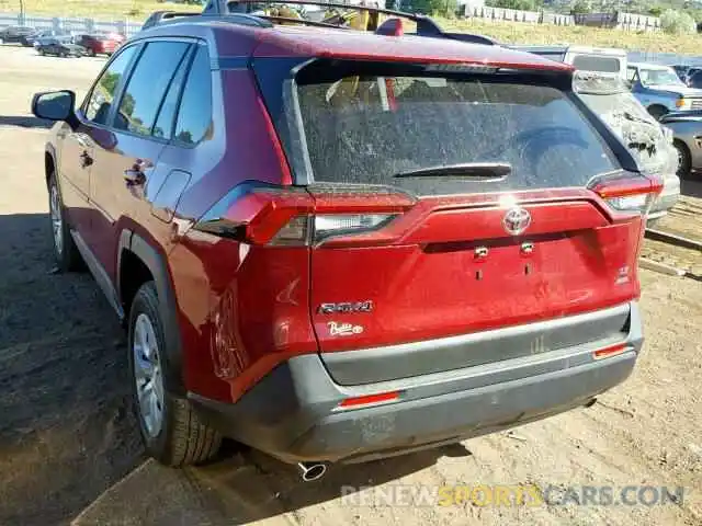 3 Photograph of a damaged car JTMF1RFV2KJ018804 TOYOTA RAV4 LE 2019