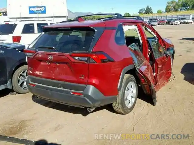 4 Photograph of a damaged car JTMF1RFV2KJ018804 TOYOTA RAV4 LE 2019