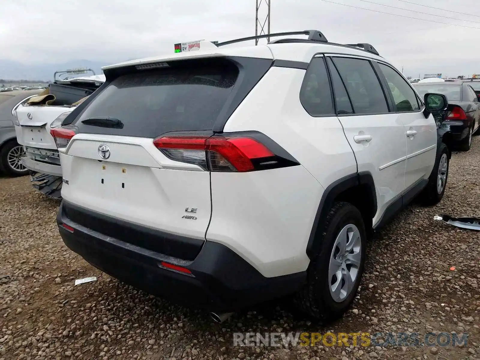 4 Photograph of a damaged car JTMF1RFV7KD005819 TOYOTA RAV4 LE 2019