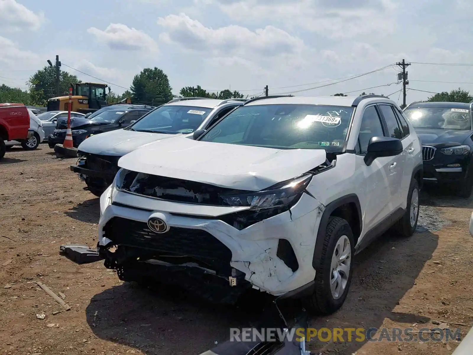 2 Photograph of a damaged car JTMF1RFV7KD500716 TOYOTA RAV4 LE 2019