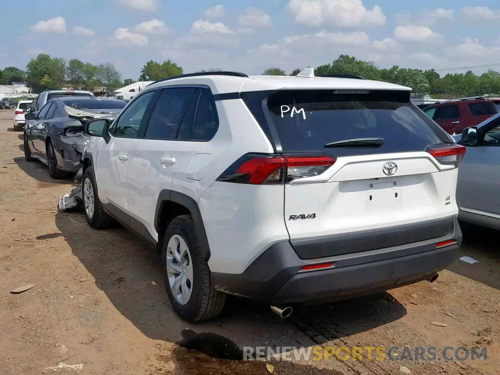 3 Photograph of a damaged car JTMF1RFV7KD500716 TOYOTA RAV4 LE 2019