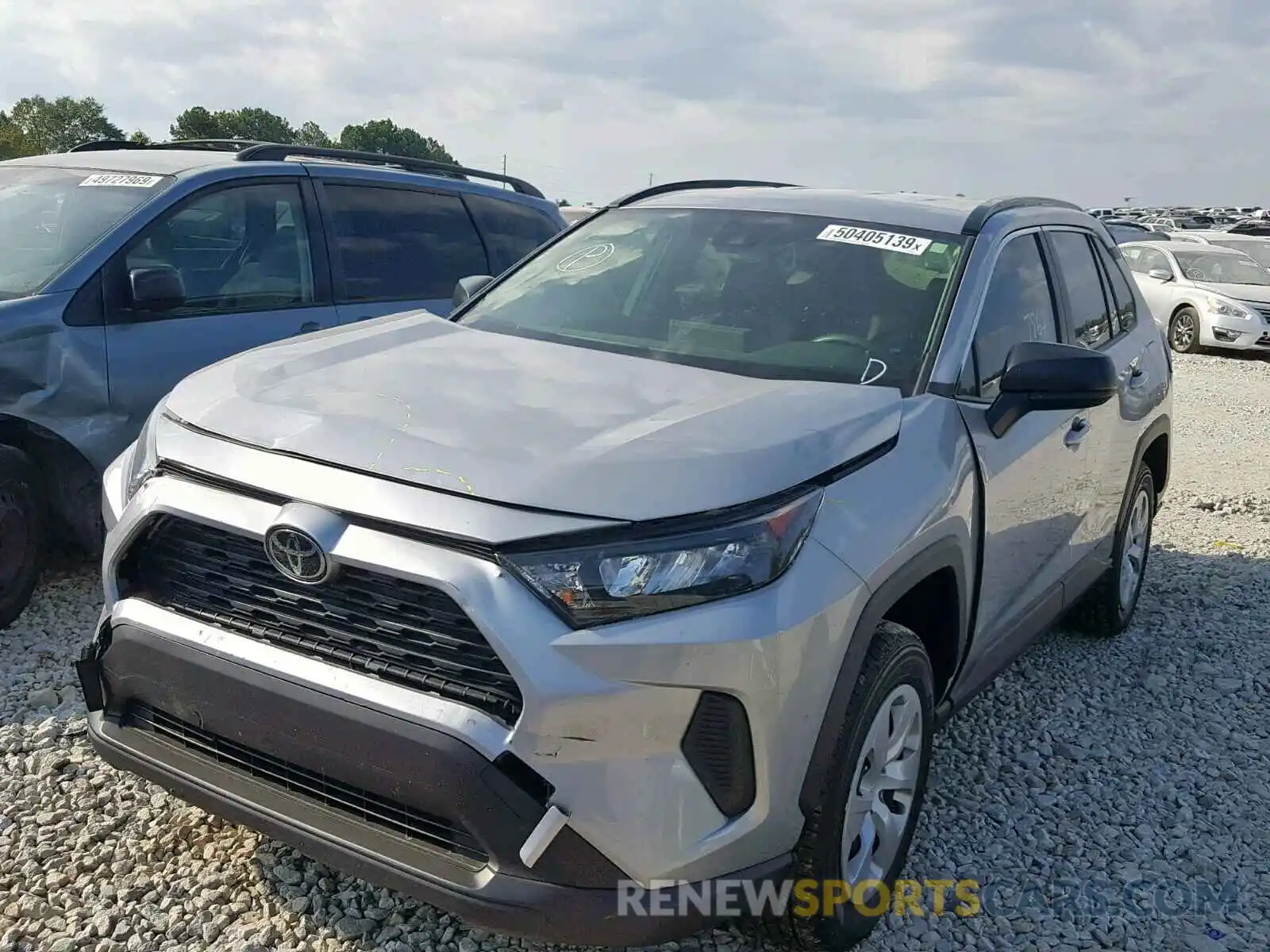 2 Photograph of a damaged car JTMF1RFV8KD028798 TOYOTA RAV4 LE 2019