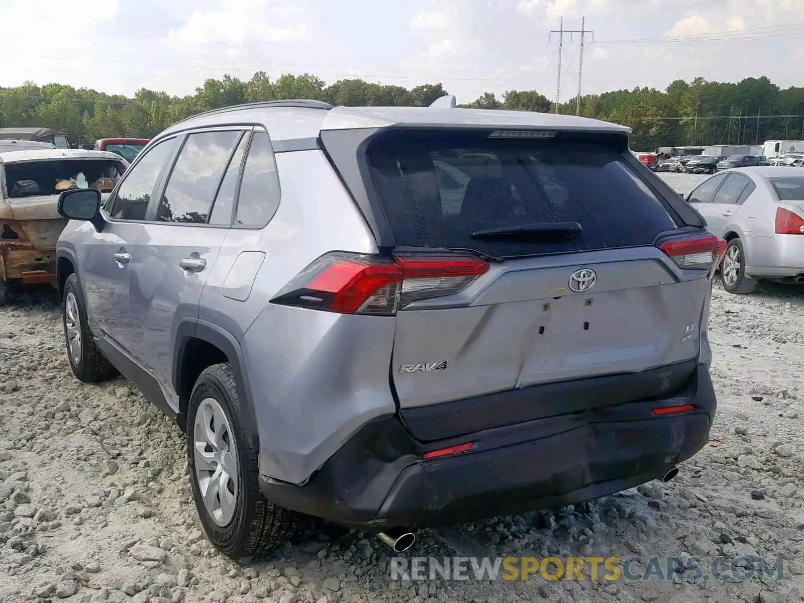 3 Photograph of a damaged car JTMF1RFV8KD028798 TOYOTA RAV4 LE 2019