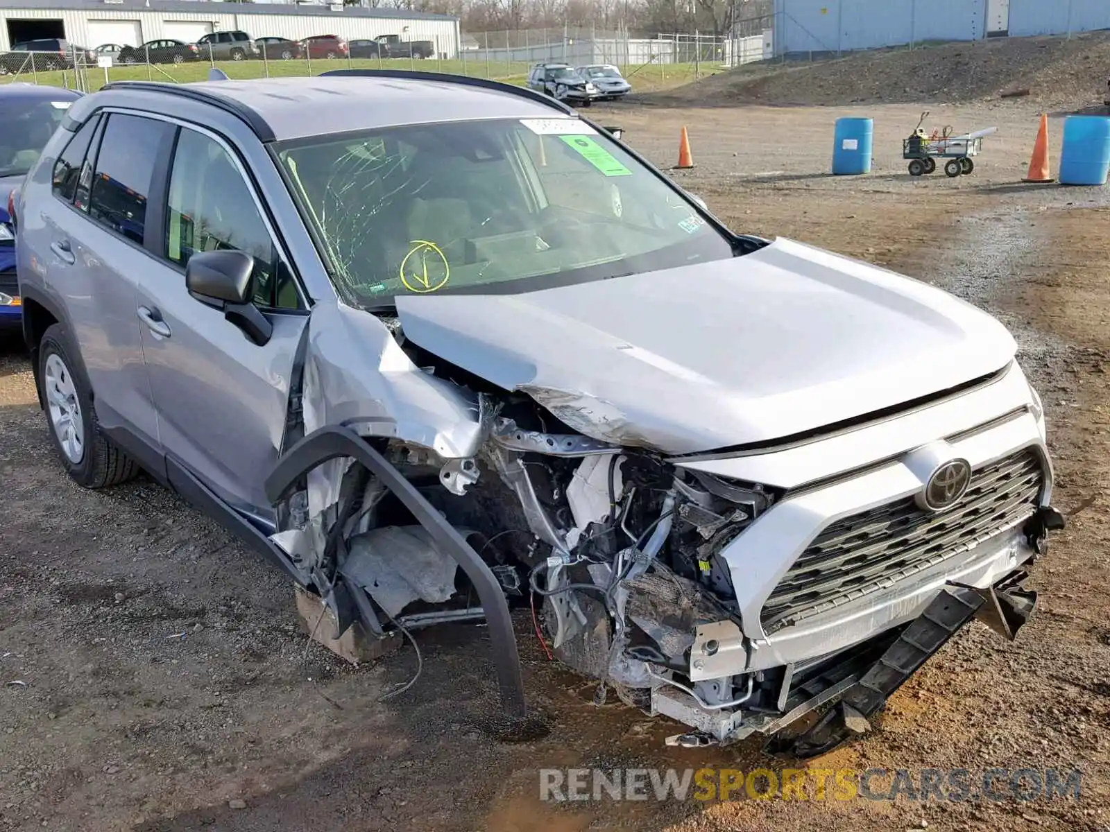 1 Photograph of a damaged car JTMF1RFV8KD502782 TOYOTA RAV4 LE 2019