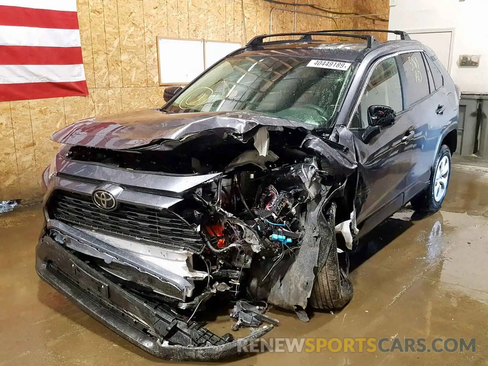 2 Photograph of a damaged car JTMF1RFVXKD018063 TOYOTA RAV4 LE 2019