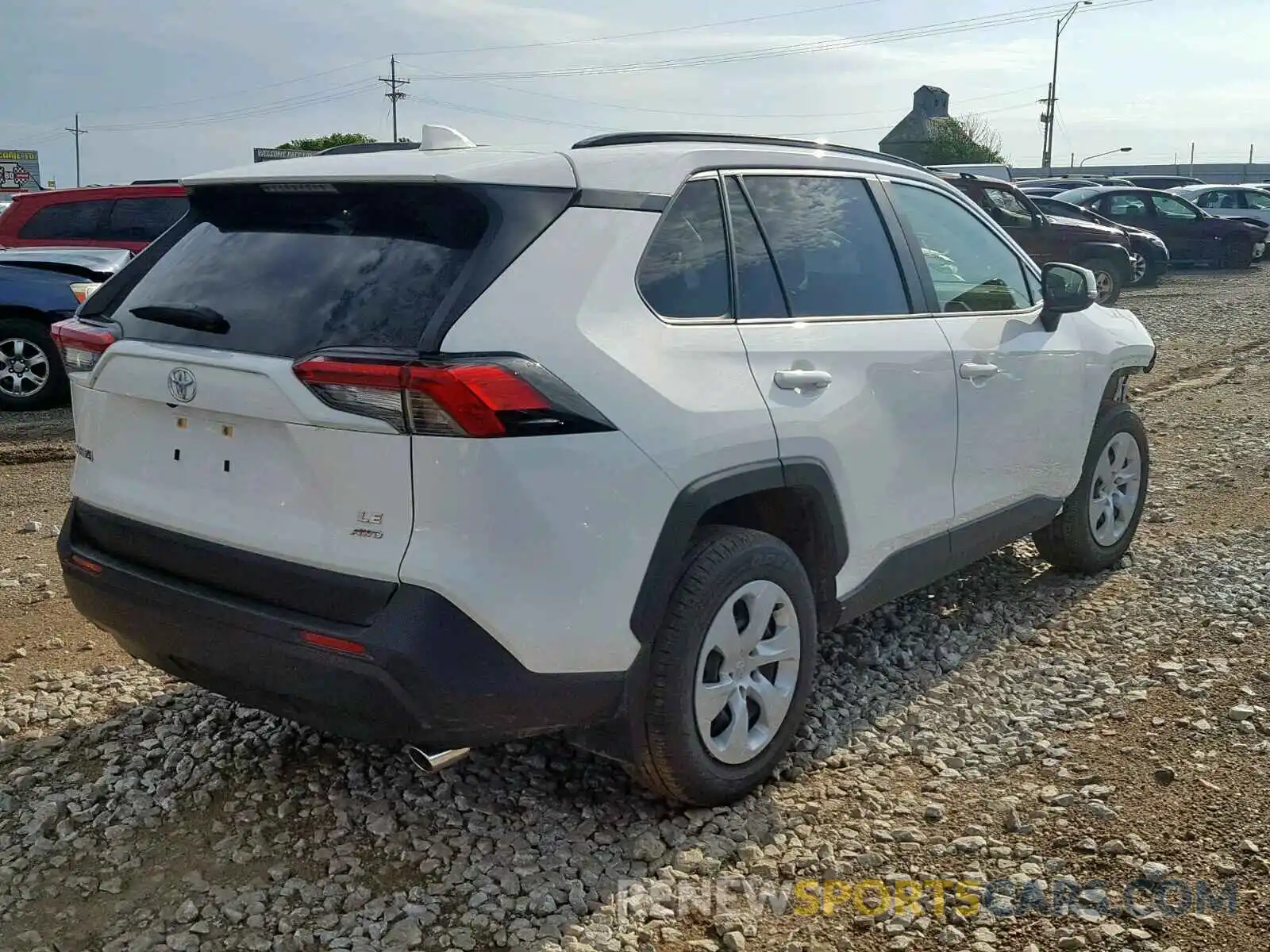 4 Photograph of a damaged car JTMG1RFV2KJ007046 TOYOTA RAV4 LE 2019