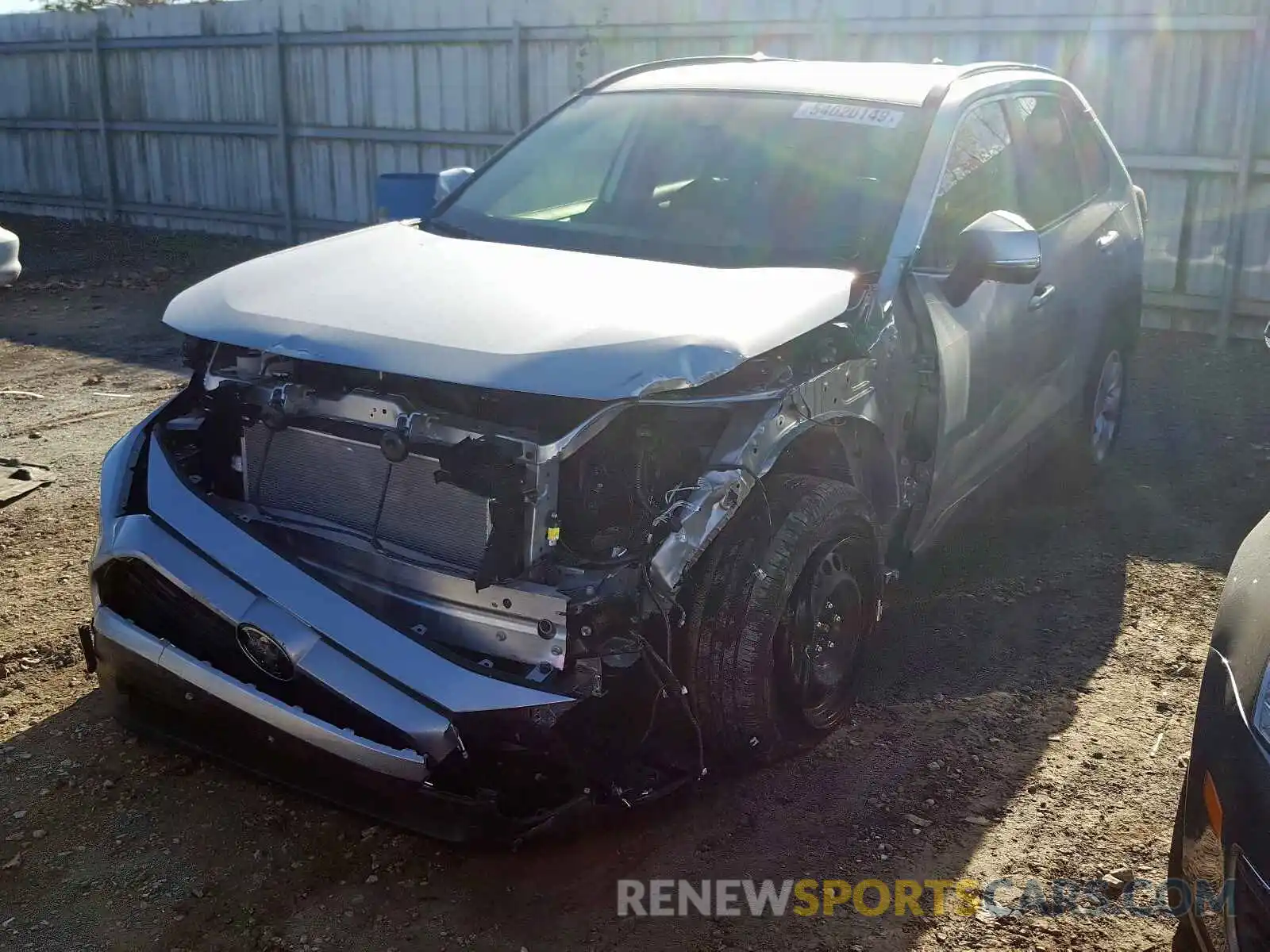 2 Photograph of a damaged car JTMG1RFV7KJ016776 TOYOTA RAV4 LE 2019