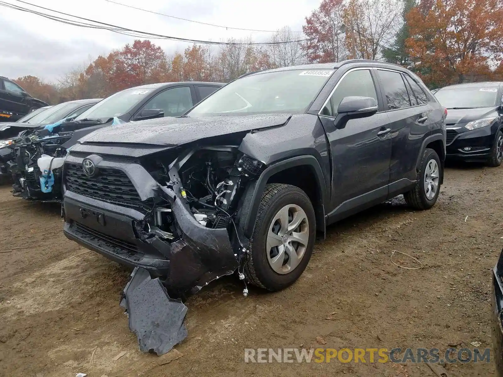 2 Photograph of a damaged car JTMG1RFVXKJ015086 TOYOTA RAV4 LE 2019