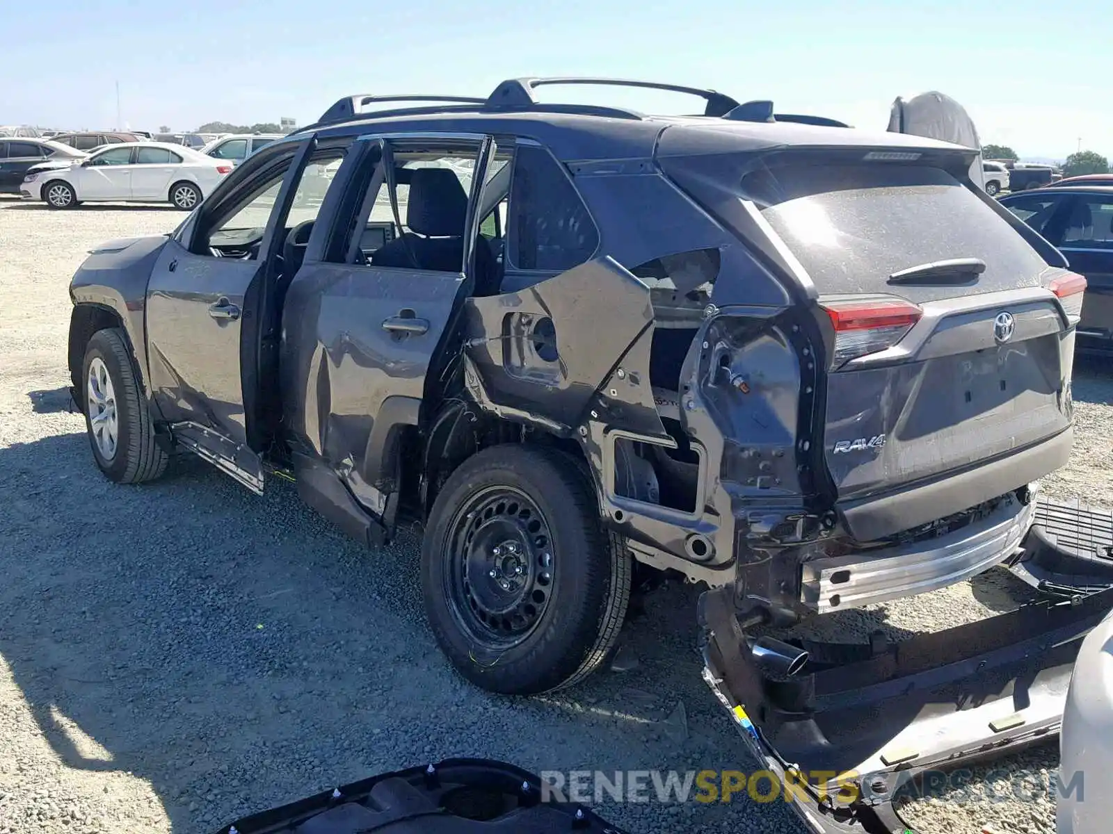 3 Photograph of a damaged car JTMH1RFV2KD015246 TOYOTA RAV4 LE 2019