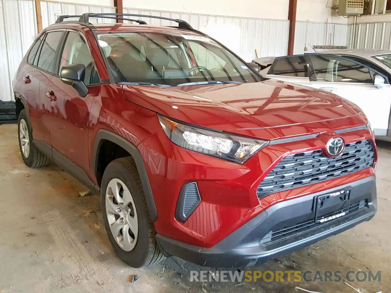 1 Photograph of a damaged car JTMH1RFV2KD018115 TOYOTA RAV4 LE 2019