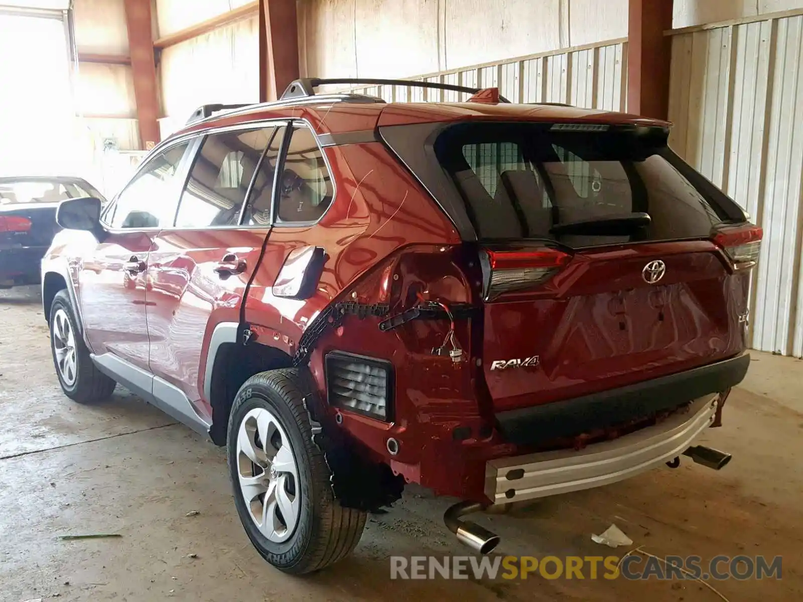 3 Photograph of a damaged car JTMH1RFV2KD018115 TOYOTA RAV4 LE 2019