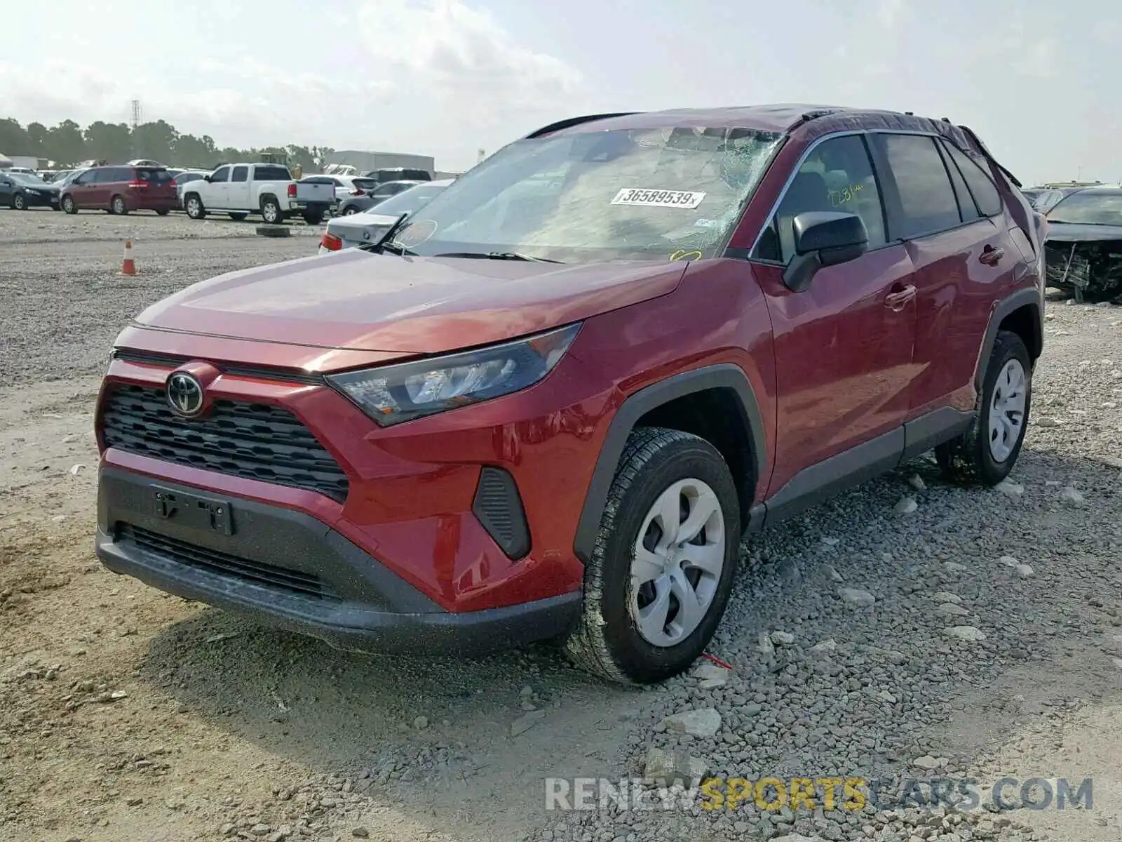 2 Фотография поврежденного автомобиля JTMH1RFV2KD502124 TOYOTA RAV4 LE 2019