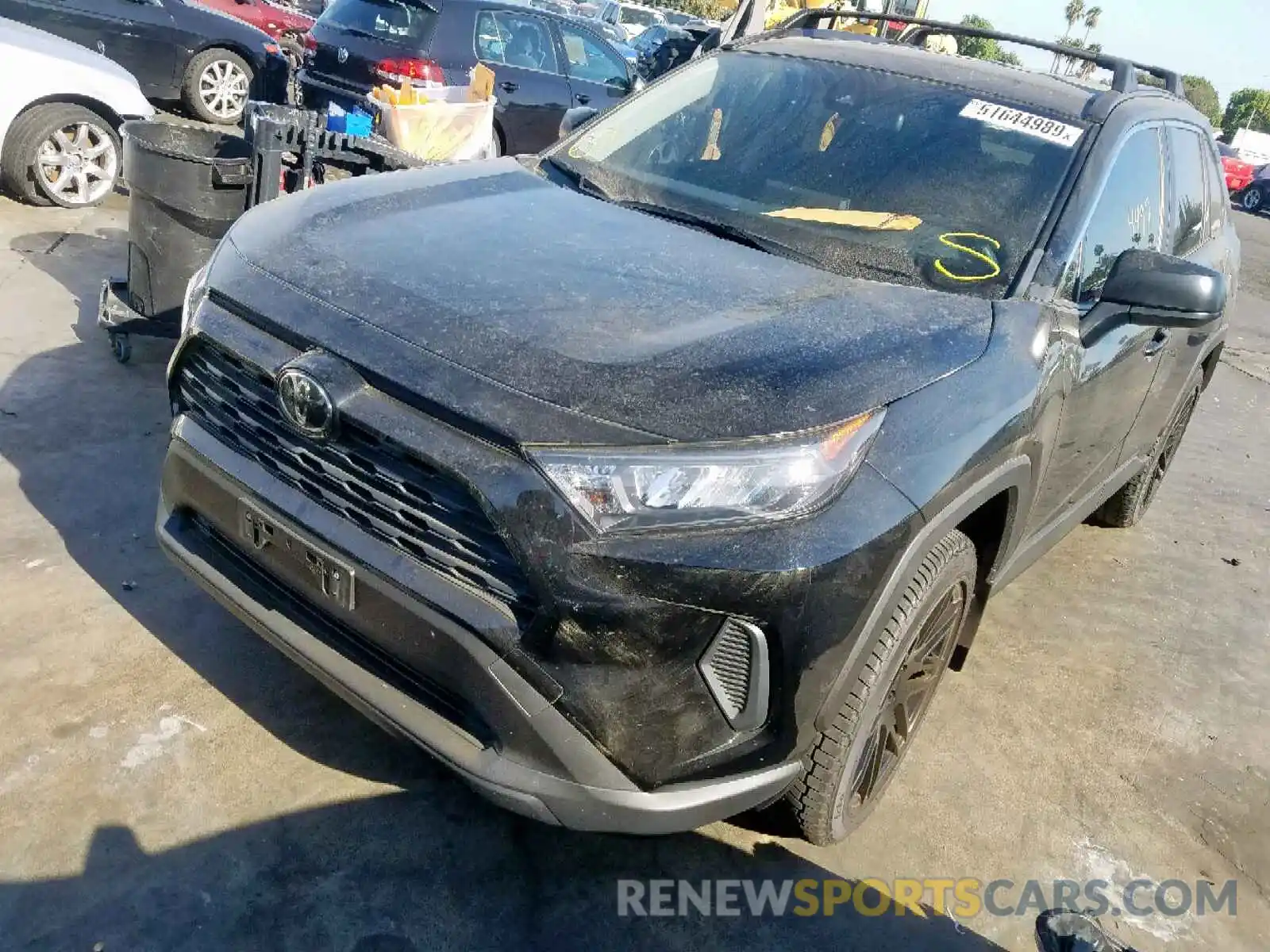 2 Photograph of a damaged car JTMH1RFV2KJ004409 TOYOTA RAV4 LE 2019