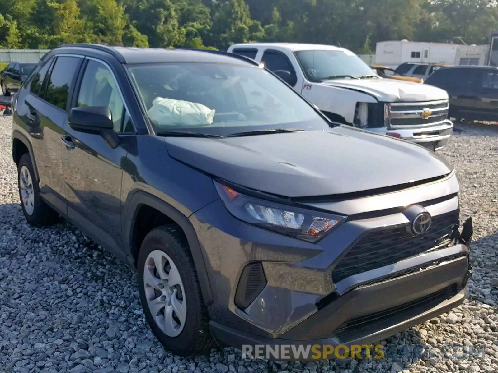 1 Photograph of a damaged car JTMH1RFV3KJ001065 TOYOTA RAV4 LE 2019