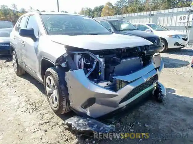 1 Photograph of a damaged car JTMH1RFV4KD008184 TOYOTA RAV4 LE 2019