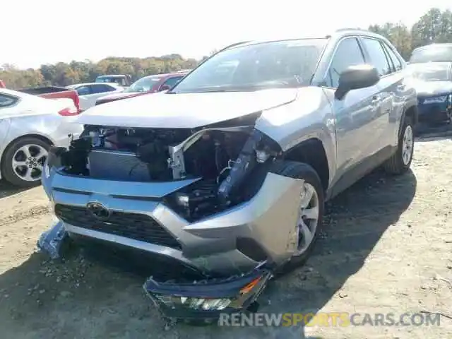 2 Photograph of a damaged car JTMH1RFV4KD008184 TOYOTA RAV4 LE 2019