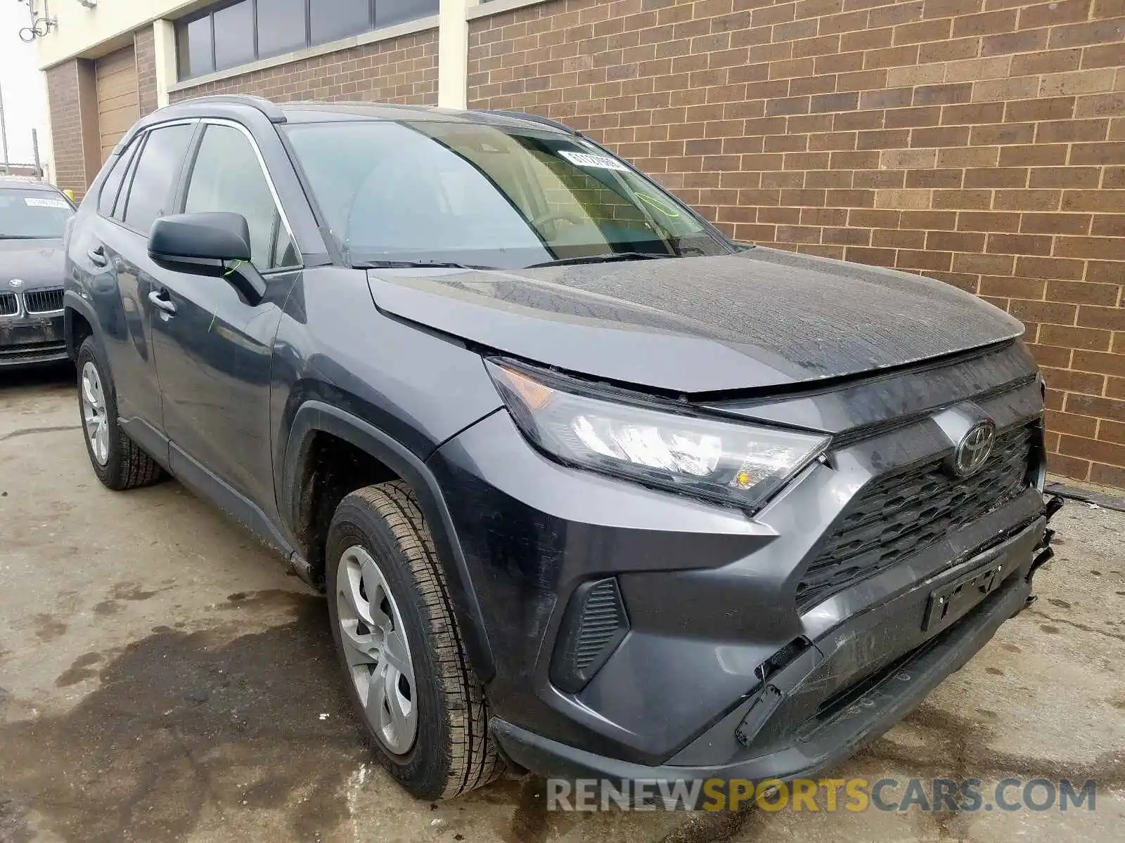 1 Photograph of a damaged car JTMH1RFV4KD028872 TOYOTA RAV4 LE 2019