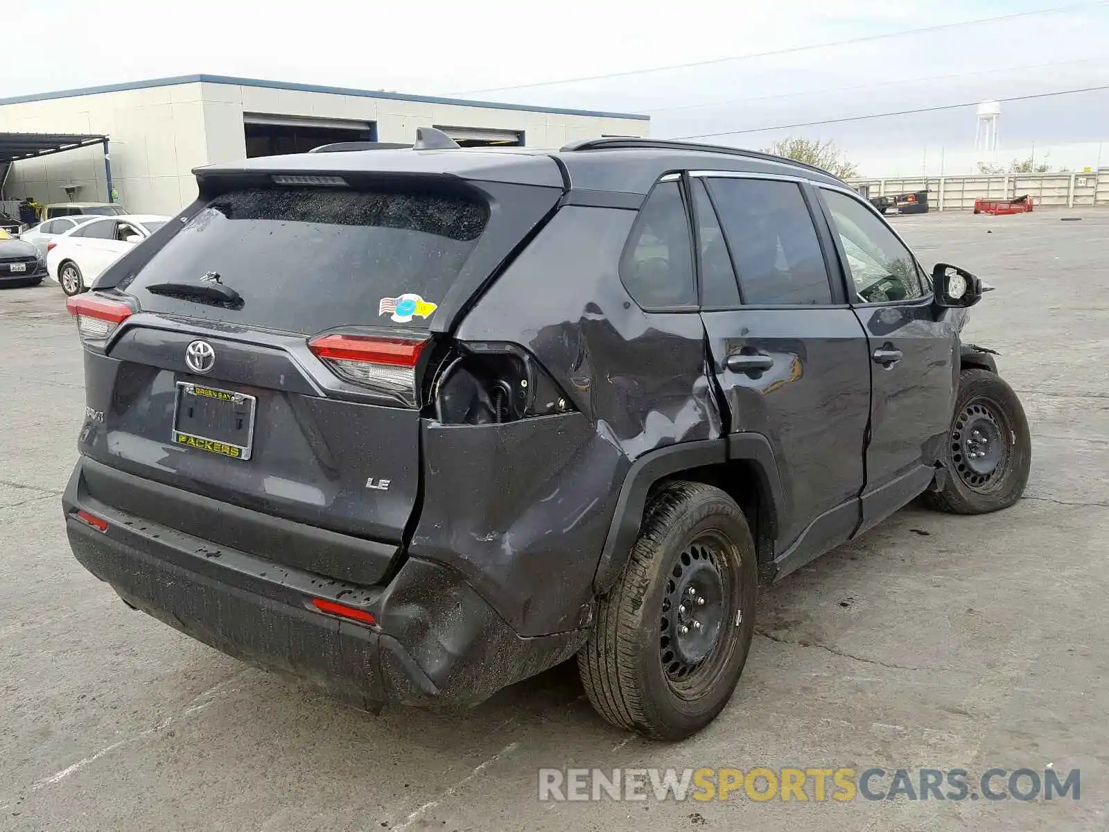 4 Photograph of a damaged car JTMH1RFV5KD505101 TOYOTA RAV4 LE 2019