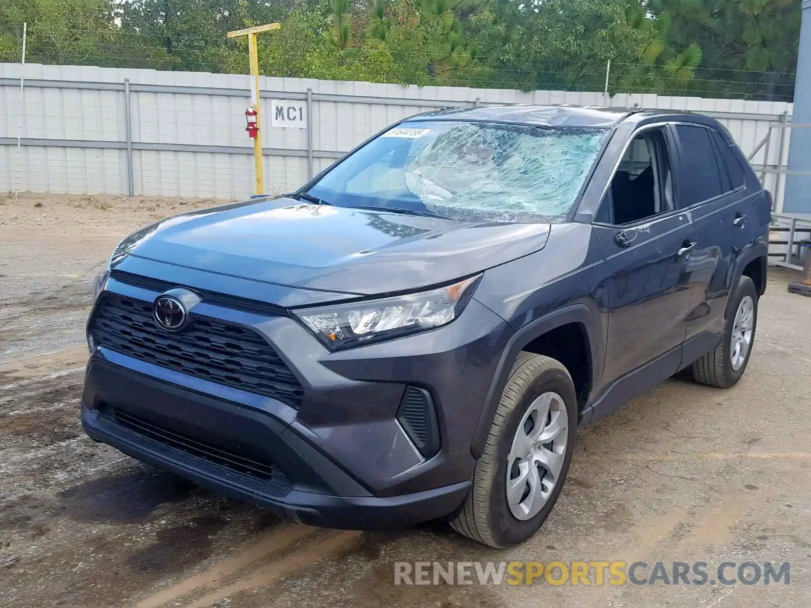 2 Photograph of a damaged car JTMH1RFV7KJ006687 TOYOTA RAV4 LE 2019