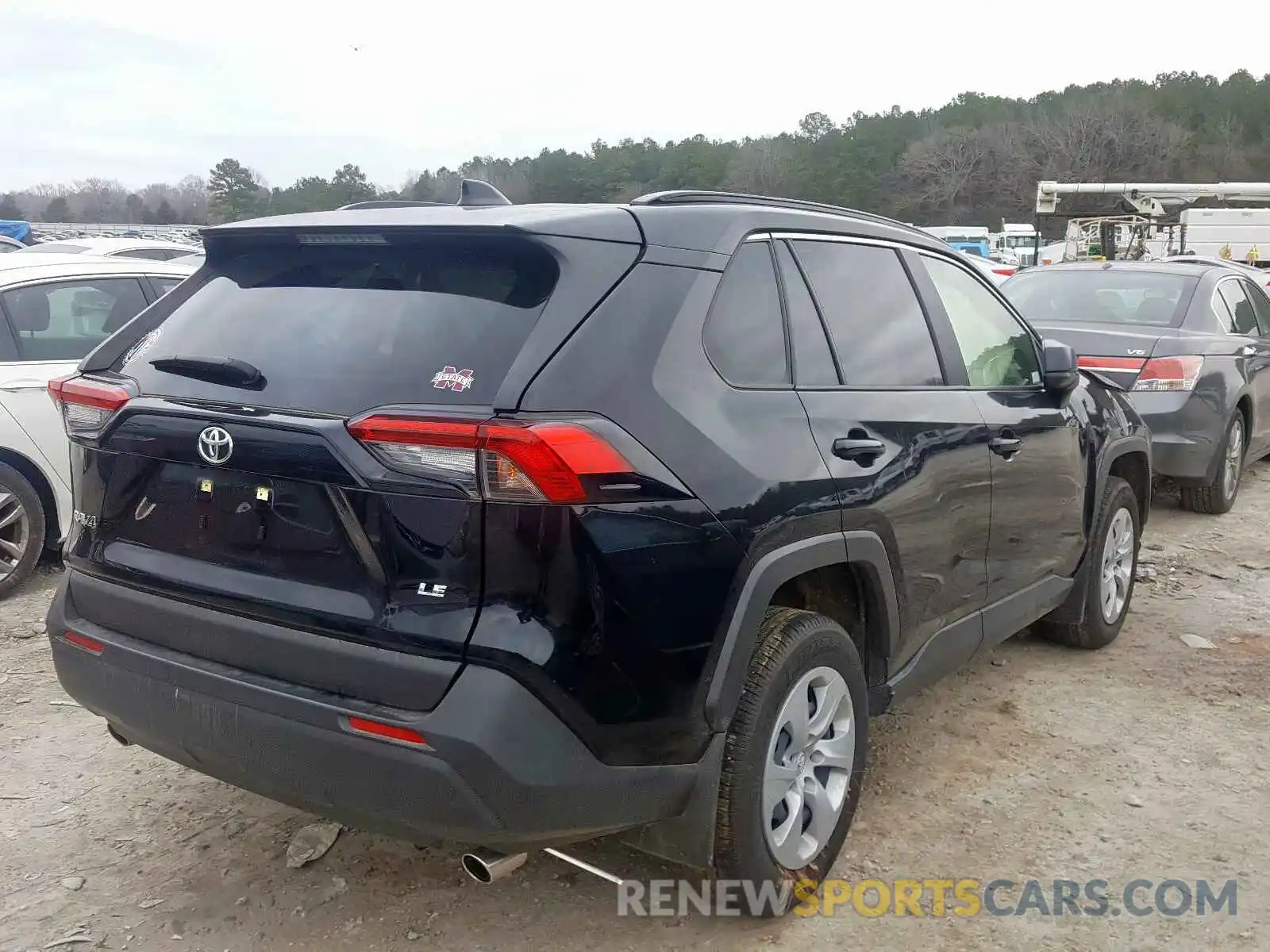 4 Photograph of a damaged car JTMH1RFV8KD003148 TOYOTA RAV4 LE 2019