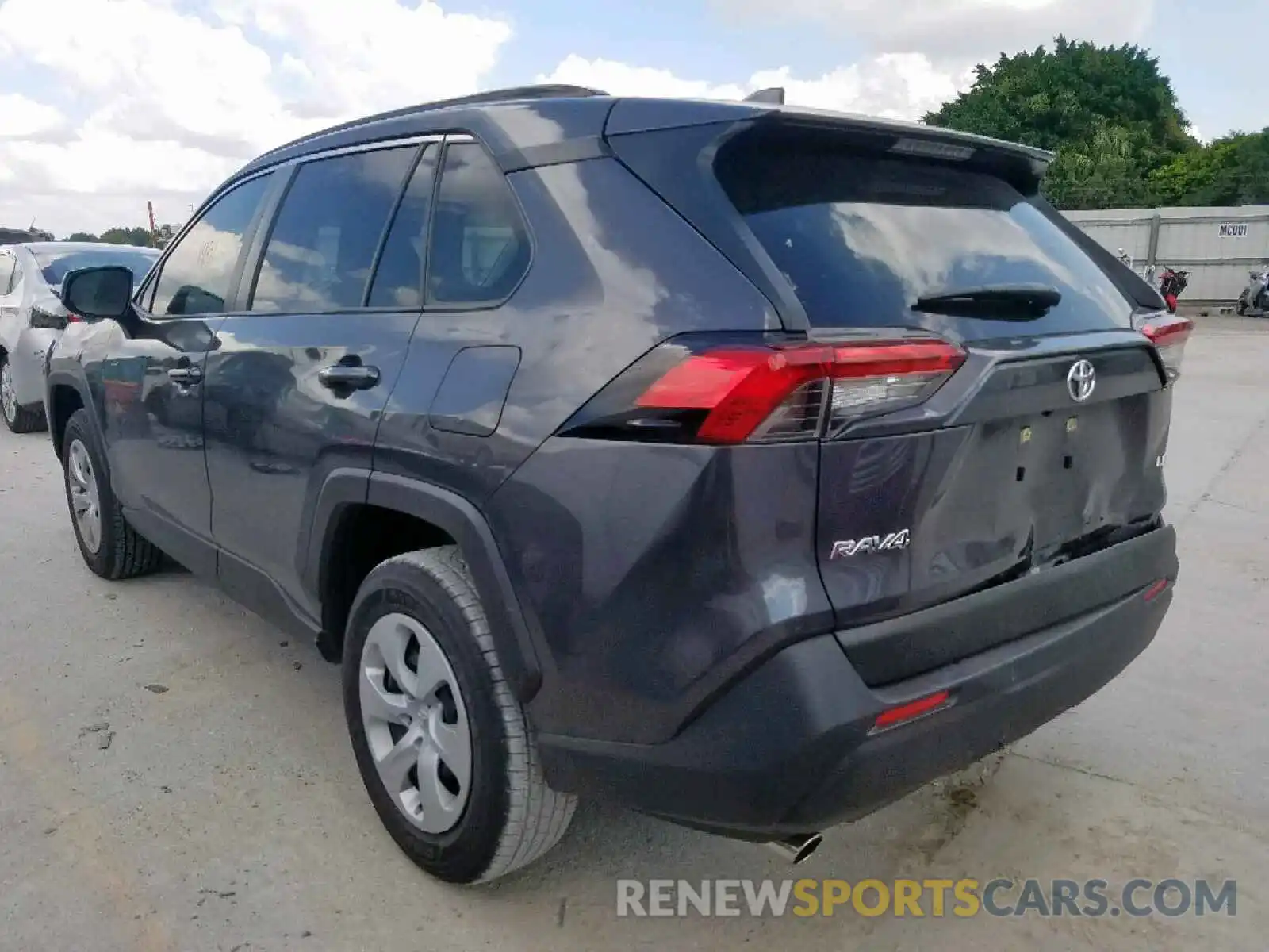 3 Photograph of a damaged car JTMH1RFV9KJ014936 TOYOTA RAV4 LE 2019