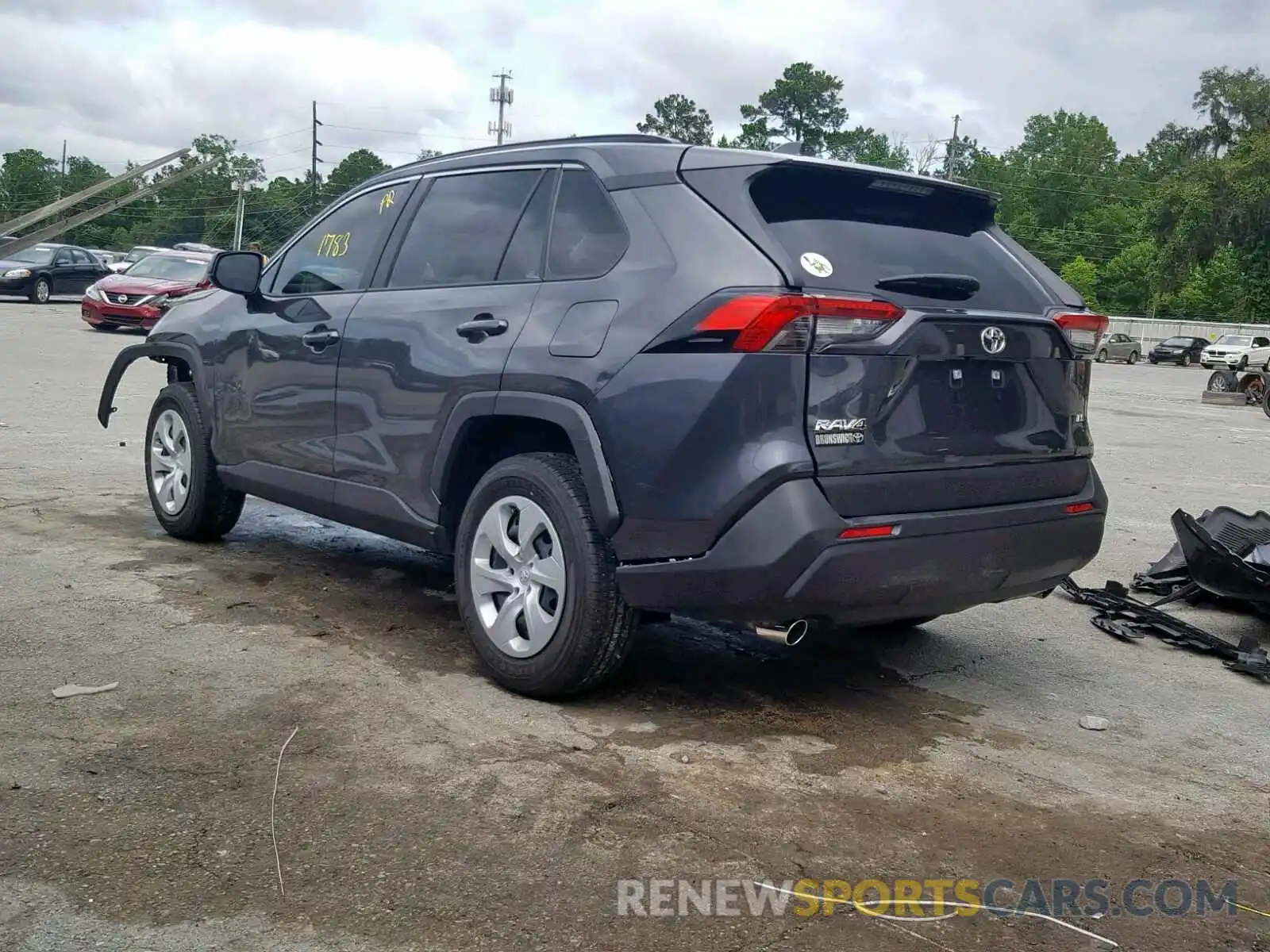 3 Photograph of a damaged car JTMH1RFVXKD507734 TOYOTA RAV4 LE 2019