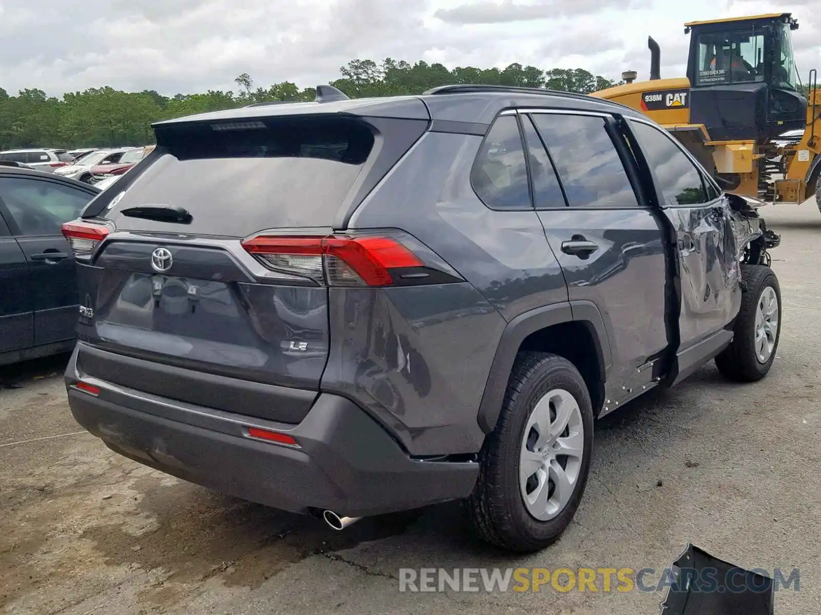 4 Photograph of a damaged car JTMH1RFVXKD507734 TOYOTA RAV4 LE 2019