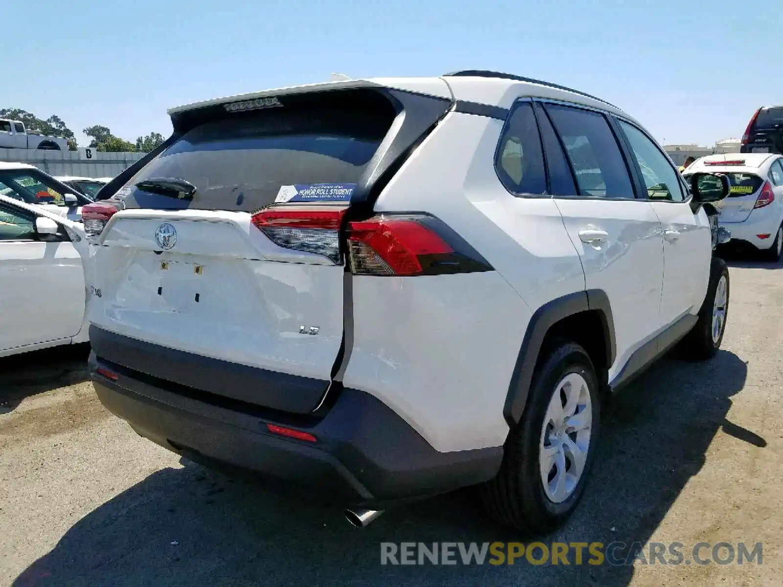 4 Photograph of a damaged car JTMH1RFVXKJ006490 TOYOTA RAV4 LE 2019