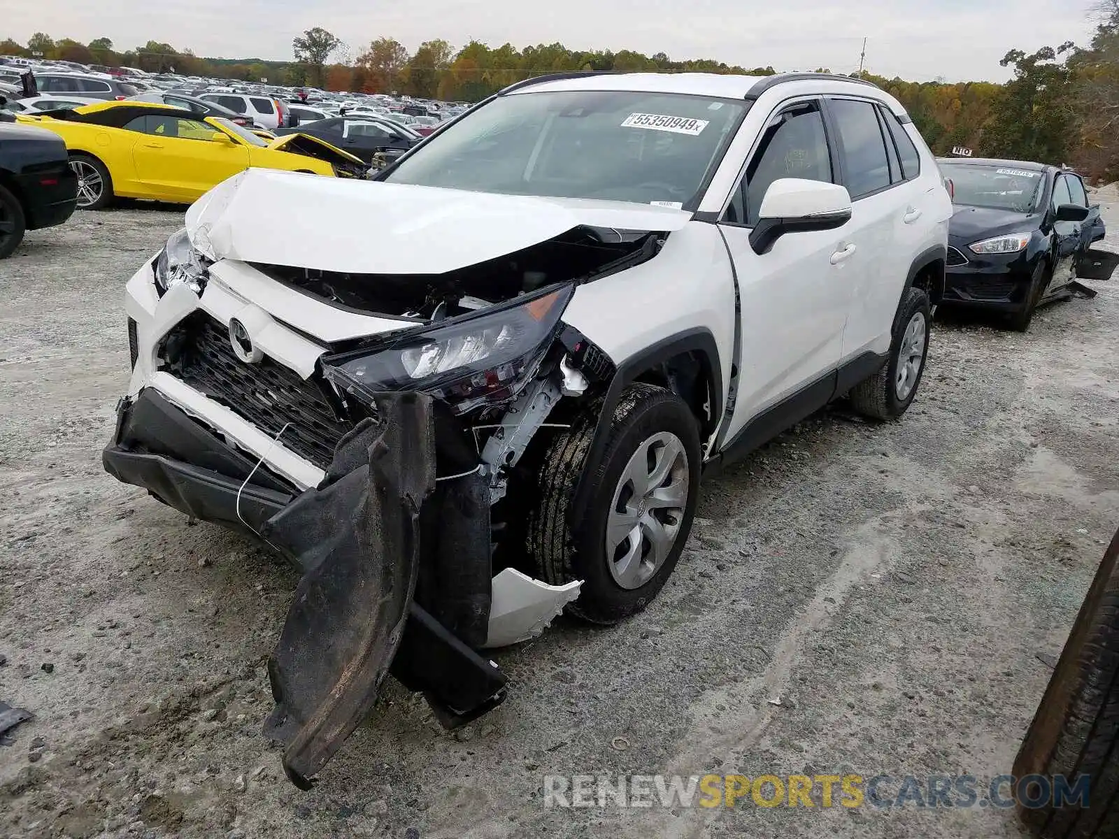 2 Photograph of a damaged car JTMK1RFV0KD028972 TOYOTA RAV4 LE 2019