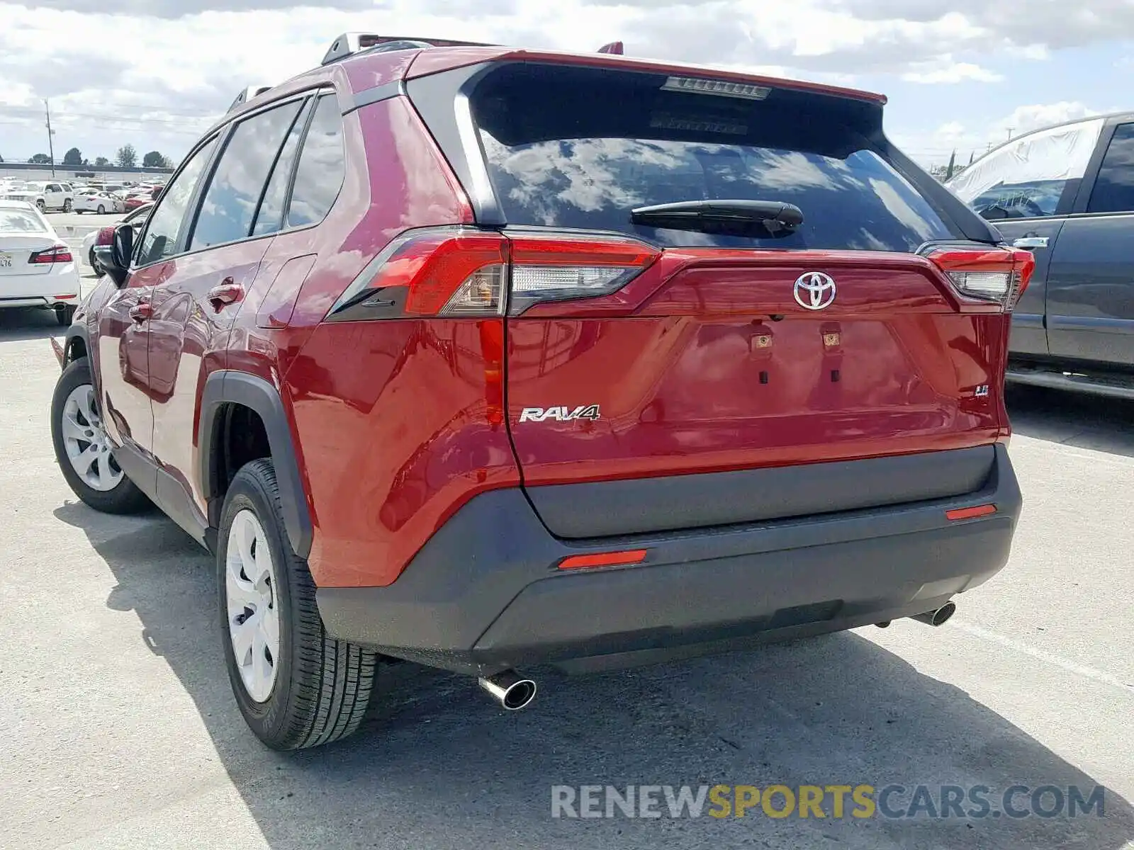 3 Photograph of a damaged car JTMK1RFV1KJ007047 TOYOTA RAV4 LE 2019