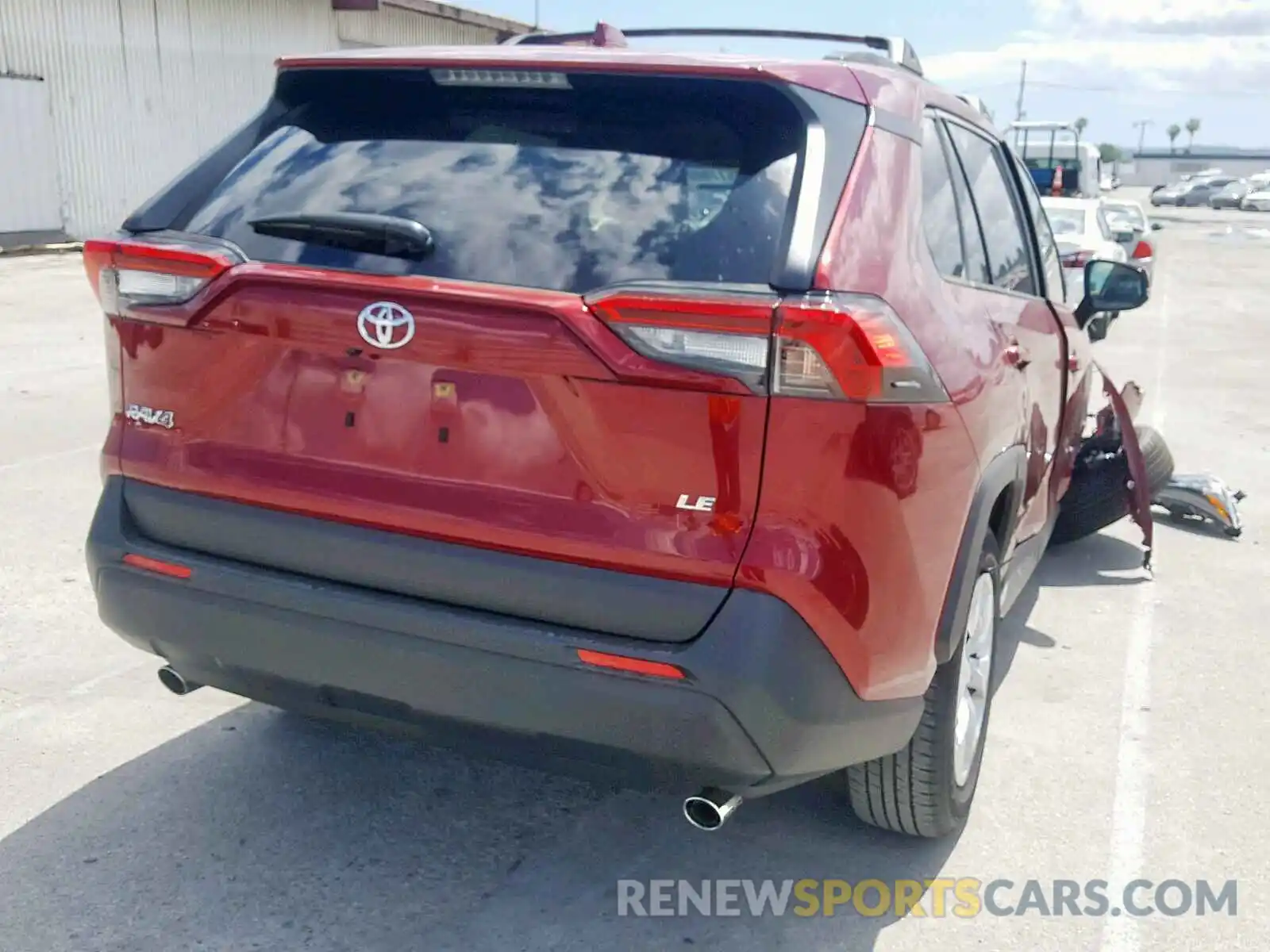 4 Photograph of a damaged car JTMK1RFV1KJ007047 TOYOTA RAV4 LE 2019