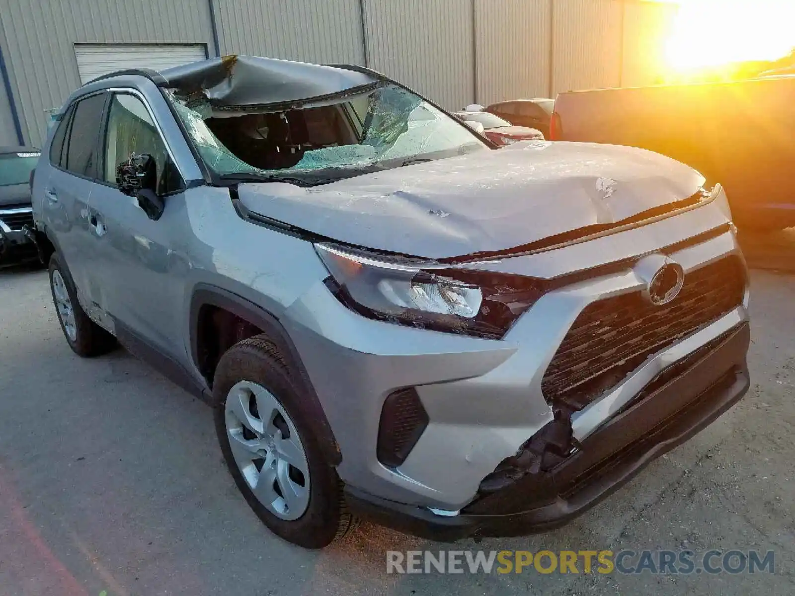 1 Photograph of a damaged car JTMK1RFVXKD023262 TOYOTA RAV4 LE 2019