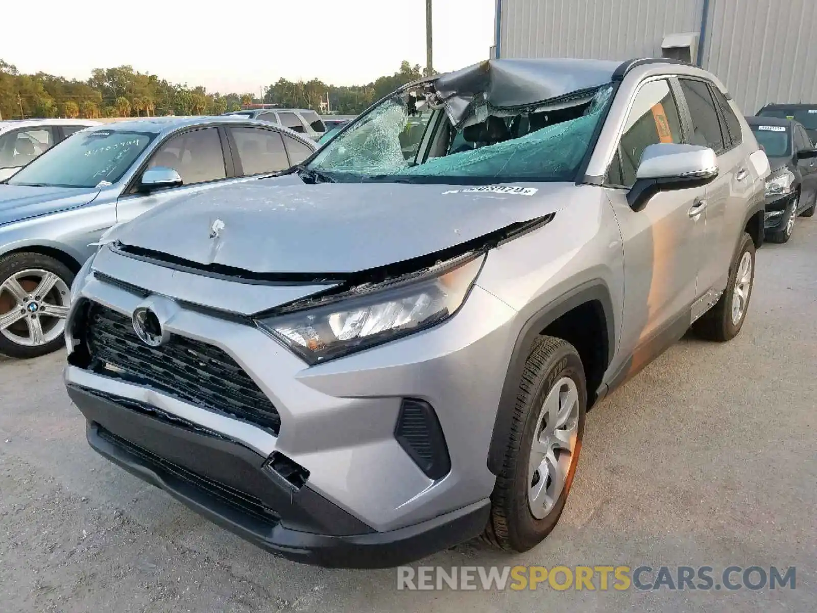 2 Photograph of a damaged car JTMK1RFVXKD023262 TOYOTA RAV4 LE 2019